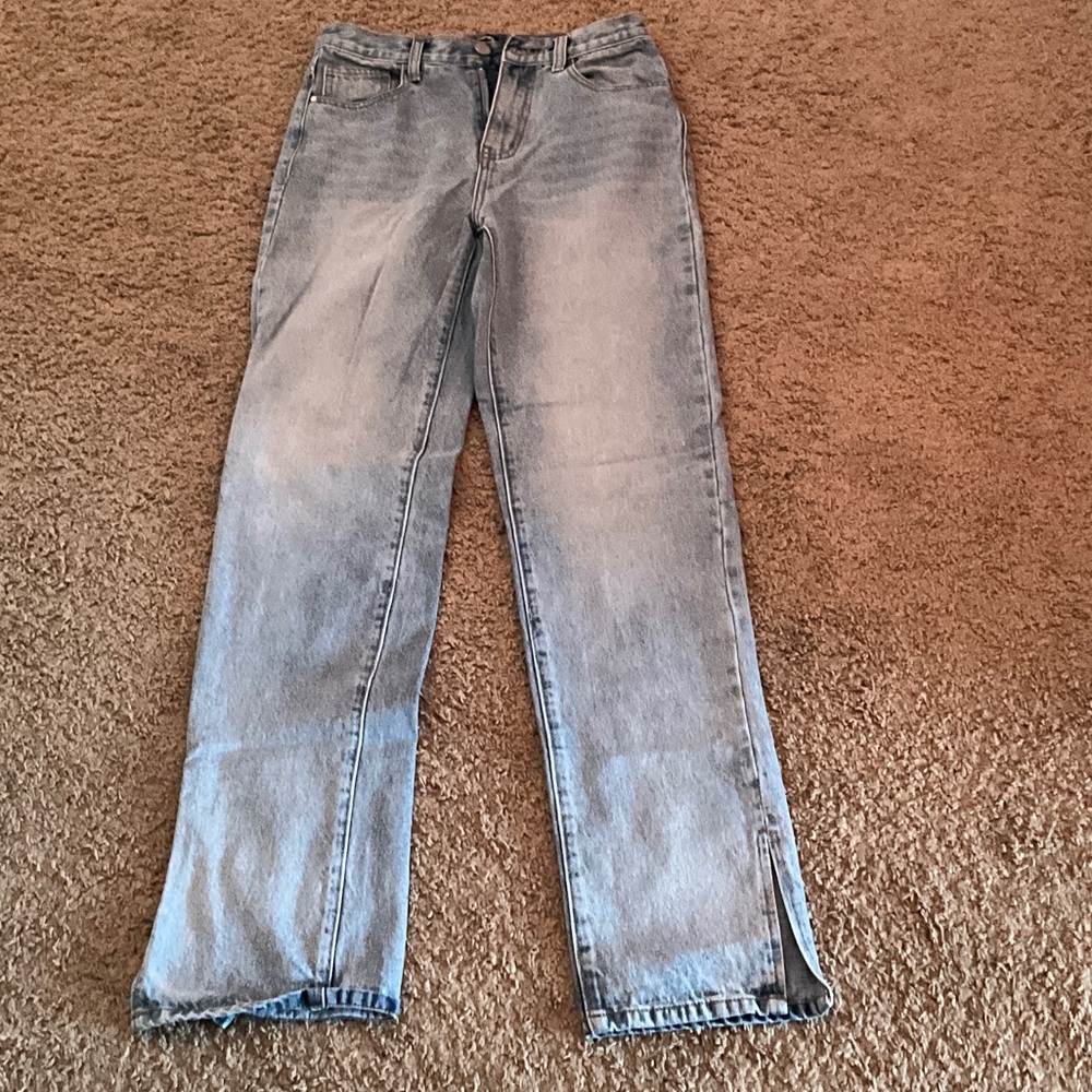 Light Blue Straight Leg Women's Jeans